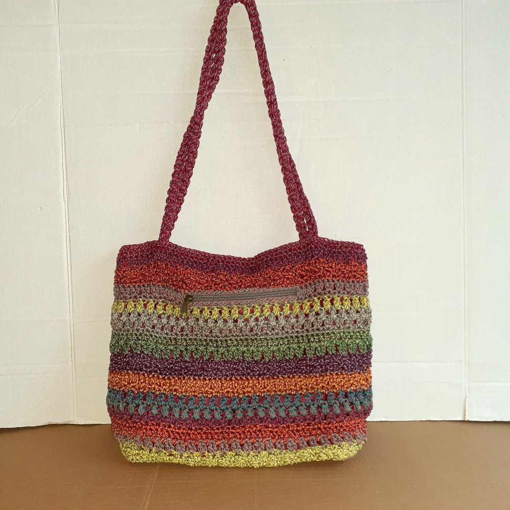 Rainbow Lina Shoulder Bag With Red Liner